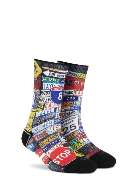 

Dynamocks Unisex Multicolour Roadster Crew Length Socks, Multi