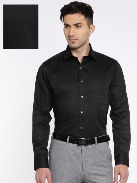 

Arrow Men Black Classic Regular Fit Solid Formal Shirt