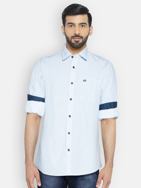 

Arrow Sport Men Blue Snug Slim Fit Striped Casual Shirt
