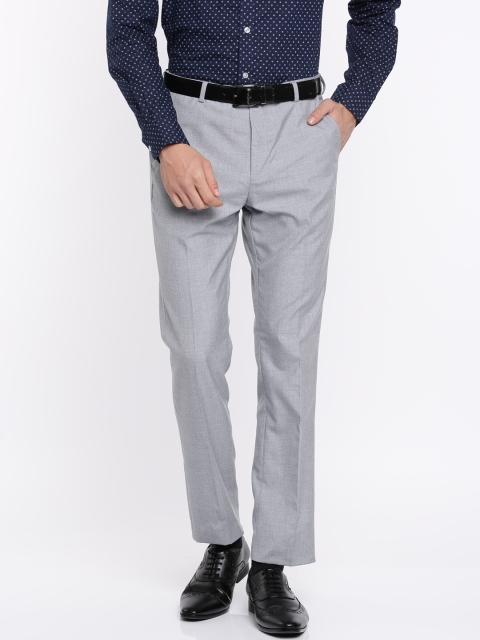 

Arrow Men Grey Chrysler Tapered Fit Solid Formal Trousers