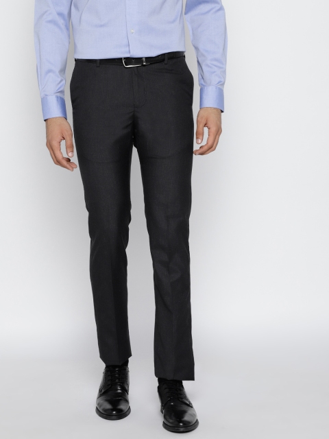 

Arrow Men Navy Blue Chrysler Tapered Fit Self Design Formal Trousers