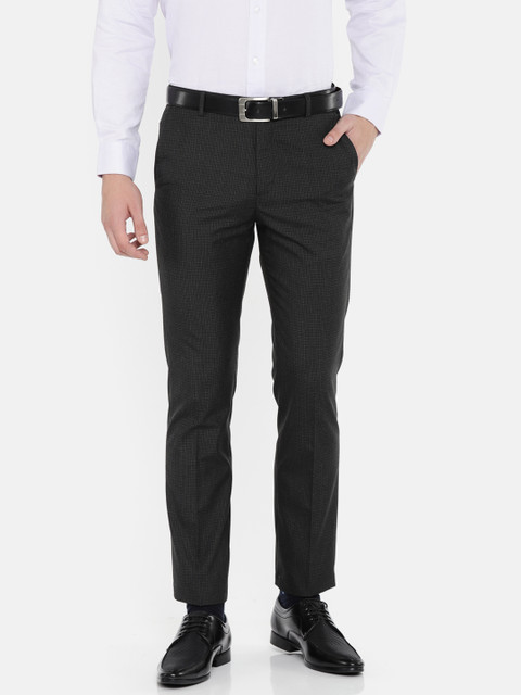 

Arrow New York Men Black Chrysler Tapered Fit Formal Trousers