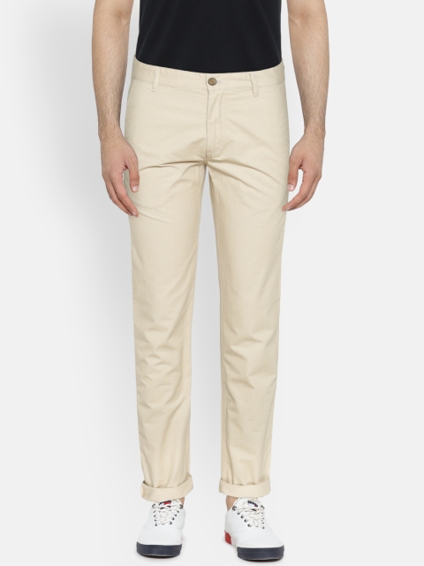 

Arrow Sport Men Beige Chrysler Fit Solid Trousers