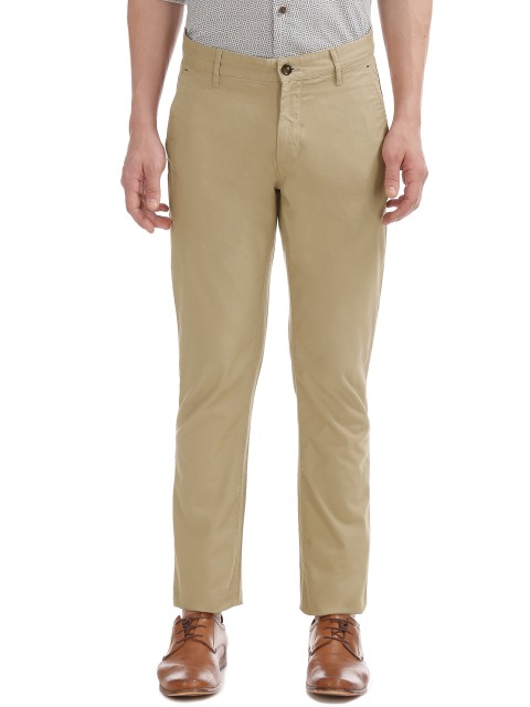 

Arrow Sport Men Khaki Chrysler Fit Solid Trousers
