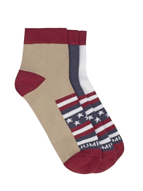 

JUMP USA Men Pack of 3 Assorted Socks, Multi