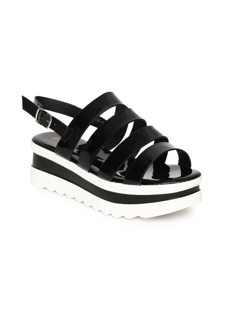 

Ginger by Lifestyle Women Black Solid Flatforms