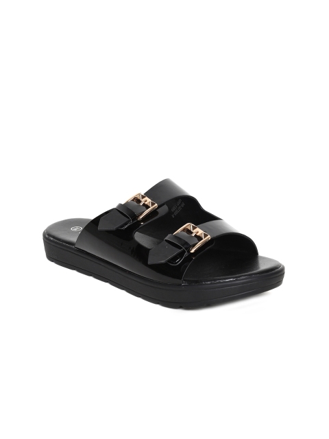 

CODE by Lifestyle Women Black Solid Open Toe Flats