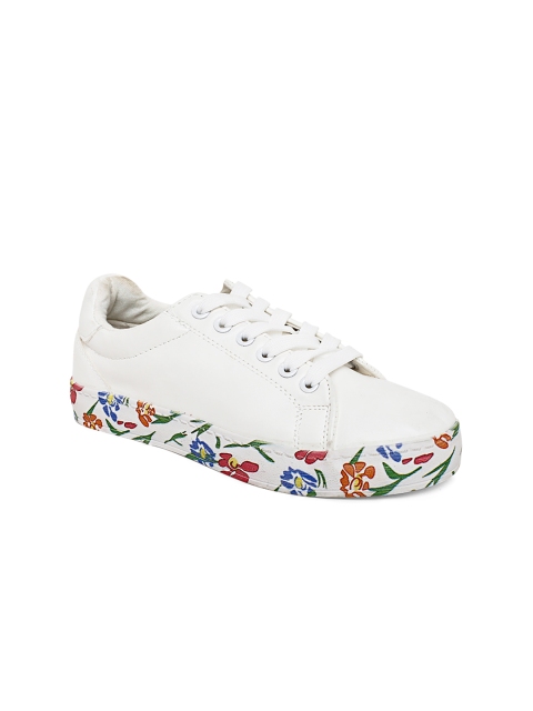 

Ginger by Lifestyle Women White Sneakers