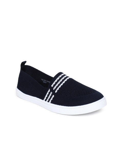 

Ginger by Lifestyle Women Navy Blue Slip-On Sneakers