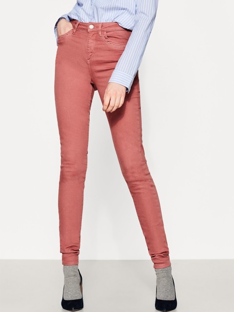 

ESPRIT Women Pink Regular Fit Solid Regular Trousers
