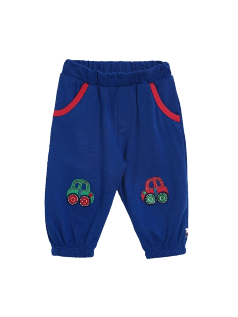 

FS Mini Klub Boys Blue Regular Fit Solid Regular Trousers