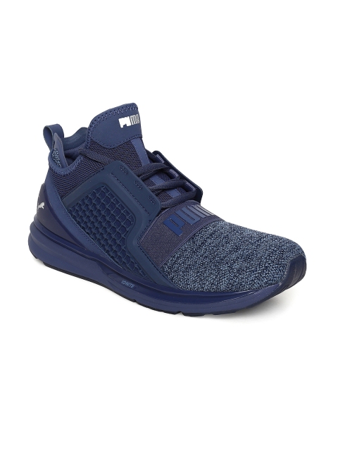 

Puma Men Blue IGNITE Limitless Knit Sneakers