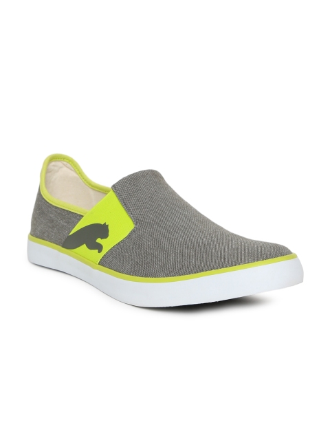 

Puma Men Grey Lazy II DP Slip-Ons