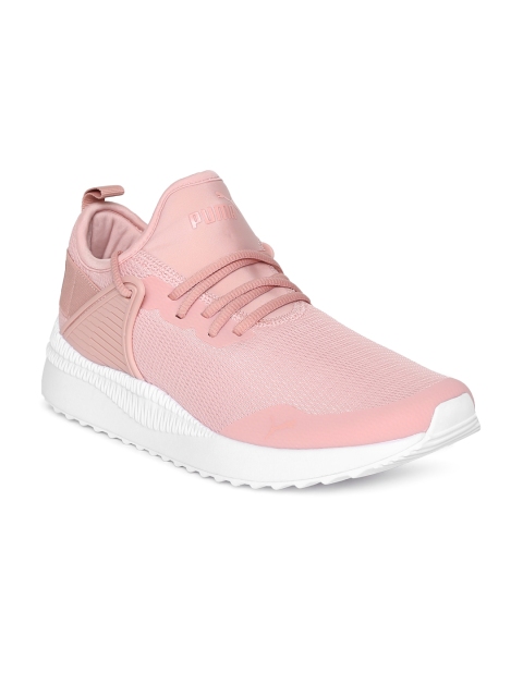 

Puma Women Pink Solid Pacer Next Cage Sneakers