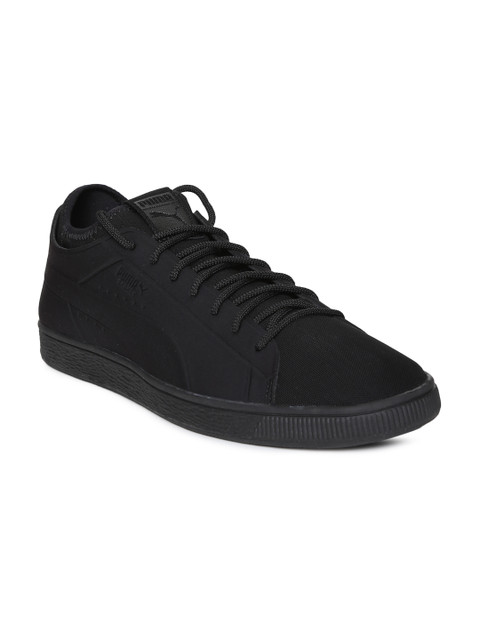 

Puma Men Black Basket Classic Sock Lo Sneakers