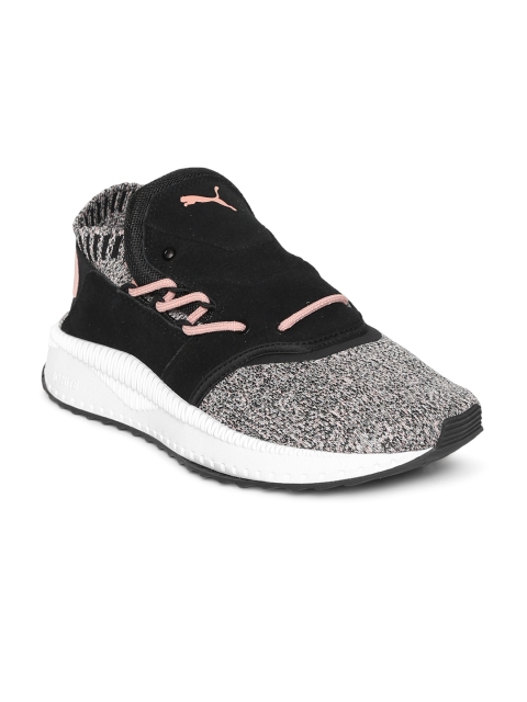 

Puma Women Black TSUGI Shinsei evoKnit Slip-On Sneakers