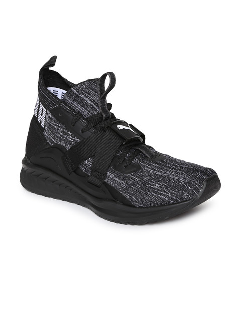 

Puma Men Black & Grey IGNITE evoKNIT 2 Running Shoes