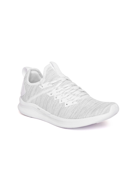 

Puma Women Grey Melange Ignite Flash evoKNIT Running Shoes