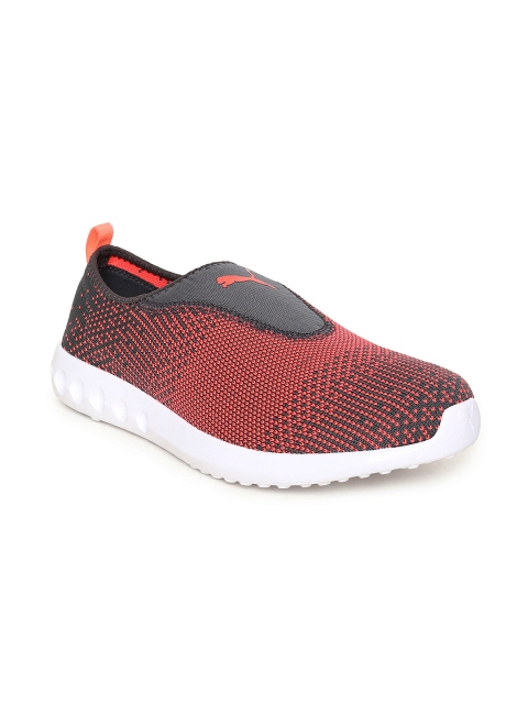 

Puma Women Coral Orange & Grey Carson 2 Slip-On Running Shoes