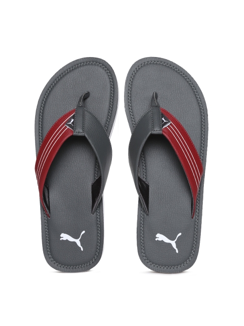

Puma Men Grey & Red Blink Duo IDP Flip-Flops
