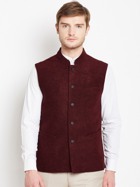 

Arrow Maroon Nehru Jacket