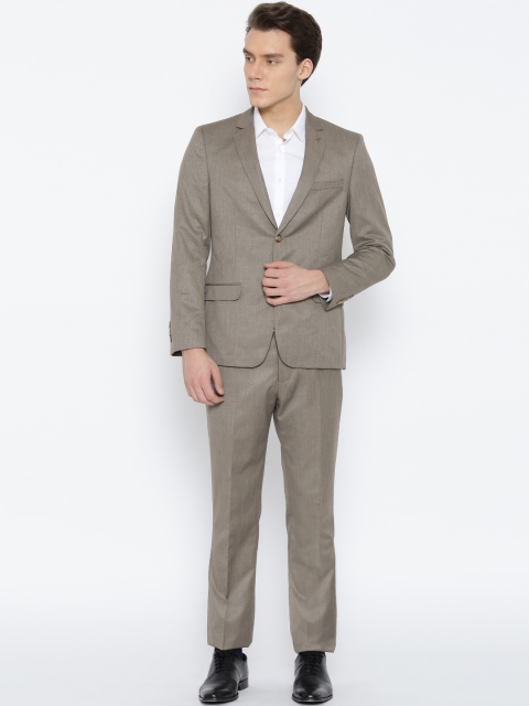 

Arrow Taupe Tailored Fit Single-Breasted Formal Suit