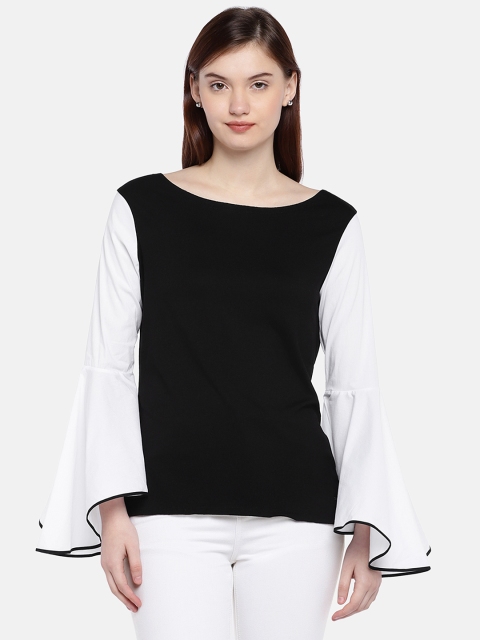 

Vero Moda Women Black Solid Top