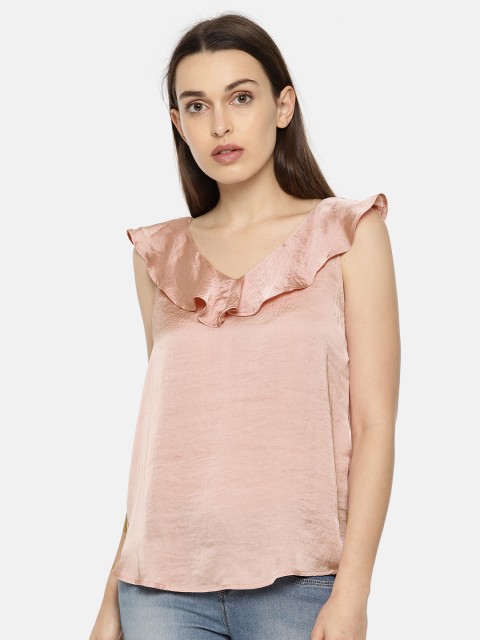 

Vero Moda Women Pink Solid Top