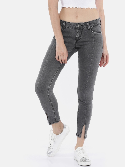 

Vero Moda Women Grey Skinny Fit Mid-Rise Clean Look Stretchable Jeans