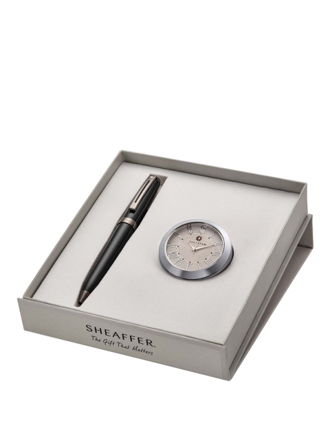 

Sheaffer Black 9144 Ballpoint Pen With Chrome Table Clock