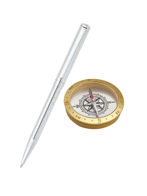 

Sheaffer Silver-Toned 9237 Ballpoint Pen With Compass