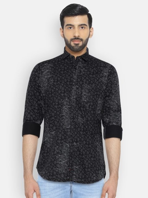 

Killer Men Black Slim Fit Printed Casual Shirt