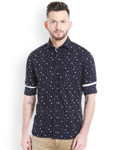 

Killer Men Blue Slim Fit Printed Casual Shirt