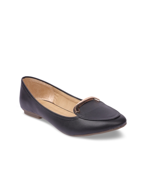 

Lovely Chick Women Black Solid Synthetic Ballerinas