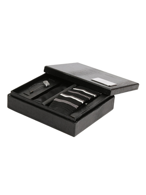 

Alvaro Castagnino Men Black & Grey Colored Accessory Gift Set