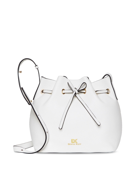 

Diana Korr White Solid Sling Bag