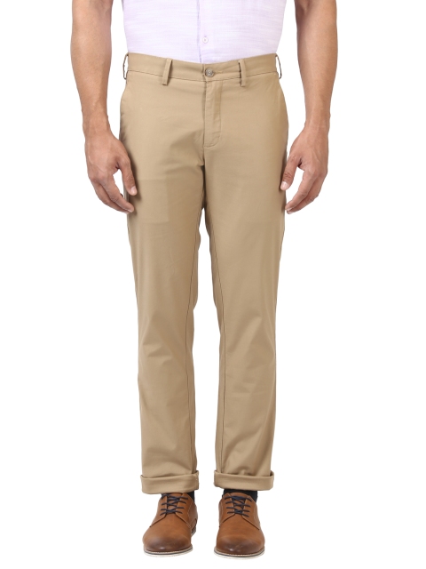 

ColorPlus Men Khaki Regular Fit Solid Chinos