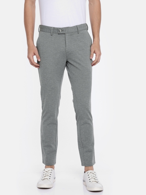

ColorPlus Men Grey Regular Fit Solid Regular Trousers