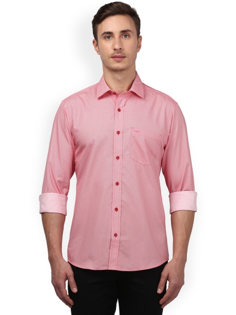 

ColorPlus Men Red Regular Fit Printed Casual Shirt