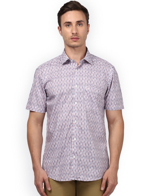 

ColorPlus Men White & Grey Regular Fit Printed Casual Shirt