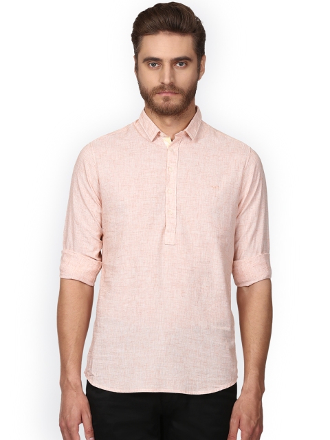 

ColorPlus Men Orange Regular Fit Solid Casual Shirt