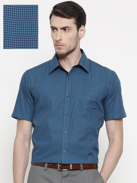 

Park Avenue Men Blue Slim Fit Self Design Formal Shirt