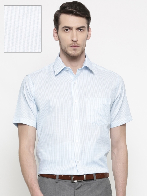 

Park Avenue Men White Regular Fit Self Design Formal Shirt