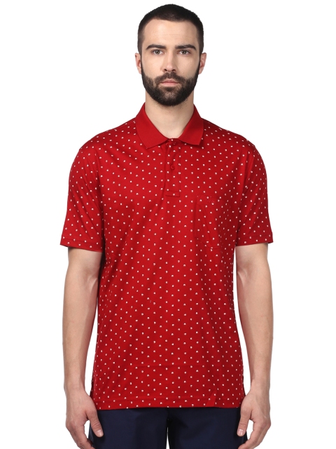 

ColorPlus Men Red Printed Polo Collar T-shirt