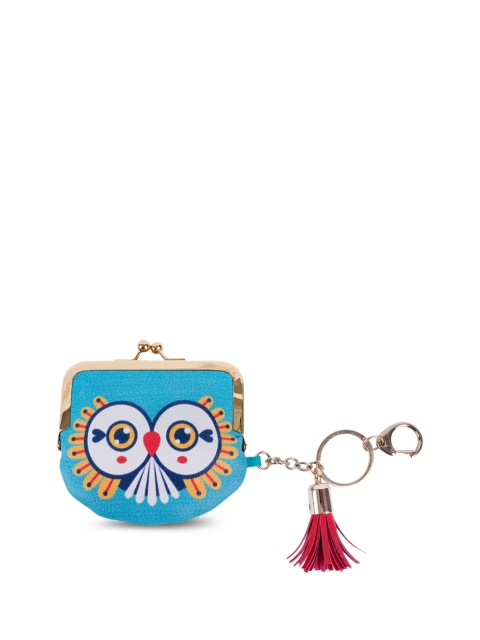 

Chumbak Turquoise Blue Printed Clutch
