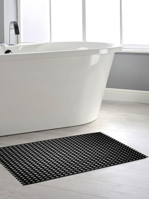 

Shresmo Black PVC Anti-Slip Shower Mat