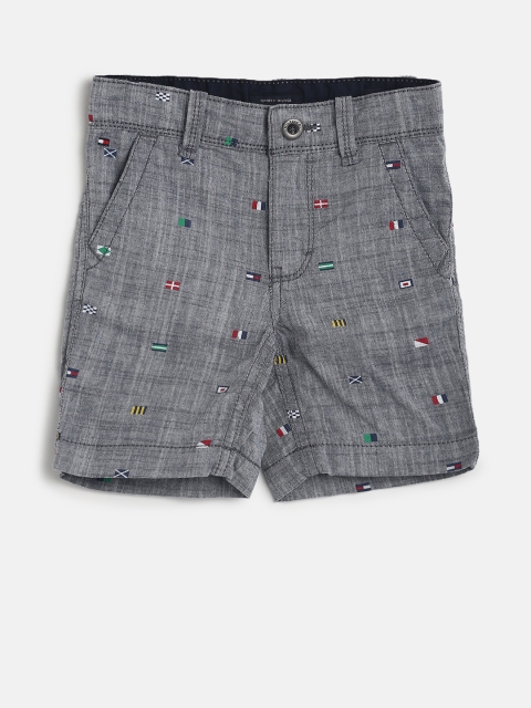 

Tommy Hilfiger Boys Grey Printed Shorts