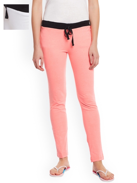 

VIMAL JONNEY Women Pack of 2 Lounge Pants F6PEACH-F6WHITE-02, Peach