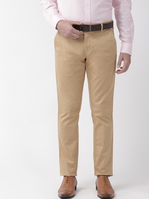 

Park Avenue Men Khaki Neo Fit Solid Formal Trousers