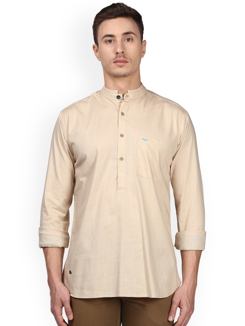 

Park Avenue Men Beige Slim Fit Solid Casual Shirt